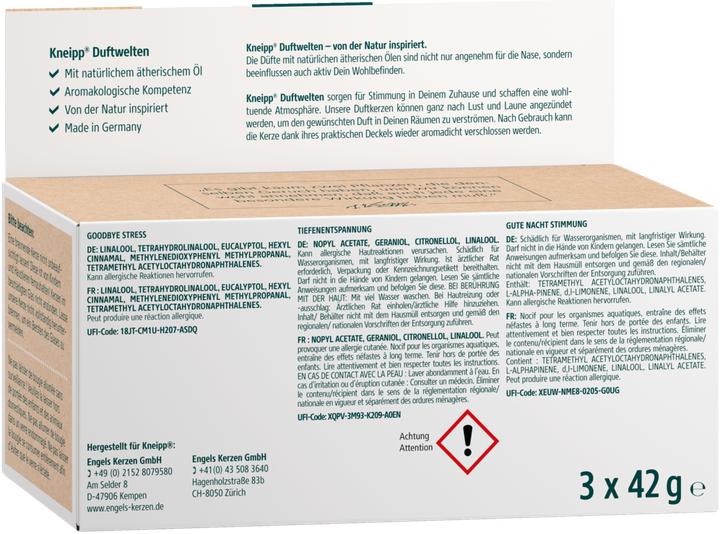 Produktbild Kneipp Duftkerzen Lieblinge (42 g)