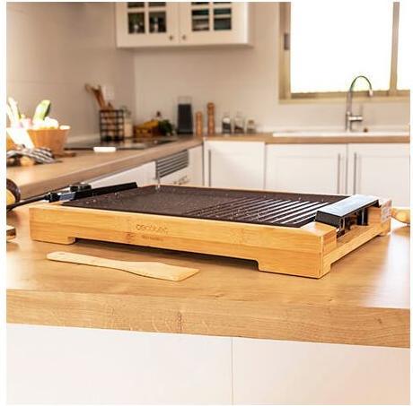 Image du produit Cecotec Plancha électrique compatible Tasty&Grill 2000 Bamboo MixStone