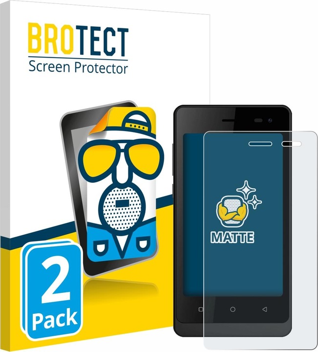 Actual product image BROTECT Anti-glare film Screen protector Matt screen protector film (2 Piece, Logicom Wave 2)