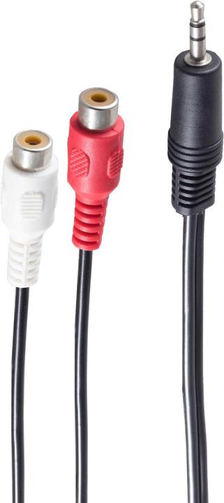 Produktbild Shiverpeaks BASIC-S Audiokabel, 2 x Cinchkupplung (0.20 m, 3.5mm Klinke (AUX))
