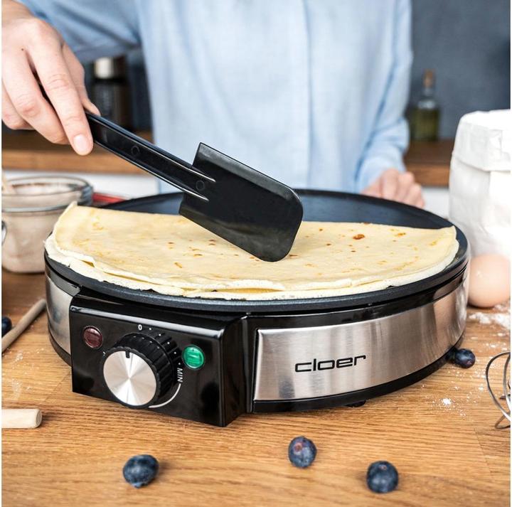 Image du produit Cloer 6630 Crêpière 2 crêpe(s), acier inoxydable