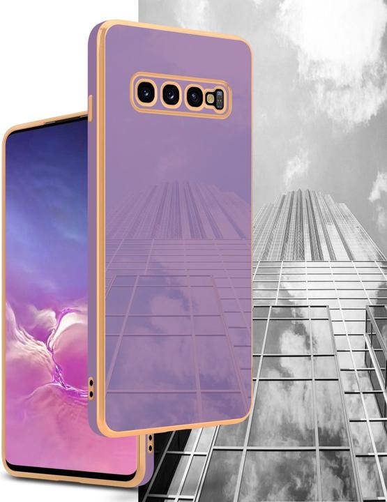 Produktbild Cadorabo Hülle für Samsung Galaxy S10 PLUS im TPU mit Kameraschutz LM130 Style (Samsung Galaxy S10+)