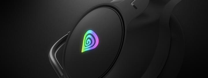 Actual product image Genesis Wireless headphones Neon 213 RGB Gaming Headset with Microphone, Black (Cable)