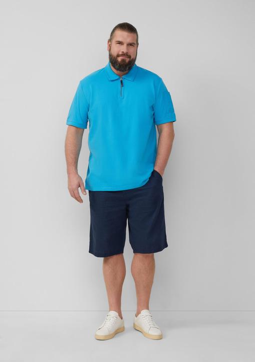 Image du produit S.Oliver Polo-Shirt Poloshirt mit Reissverschluss und Ärmeltasche (XXL)