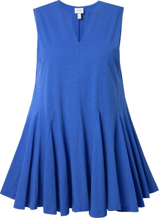 Actual product image Ulla Popken Eco Cotton Sleeveless Godet Pleated Knit Tunic (46, 48)