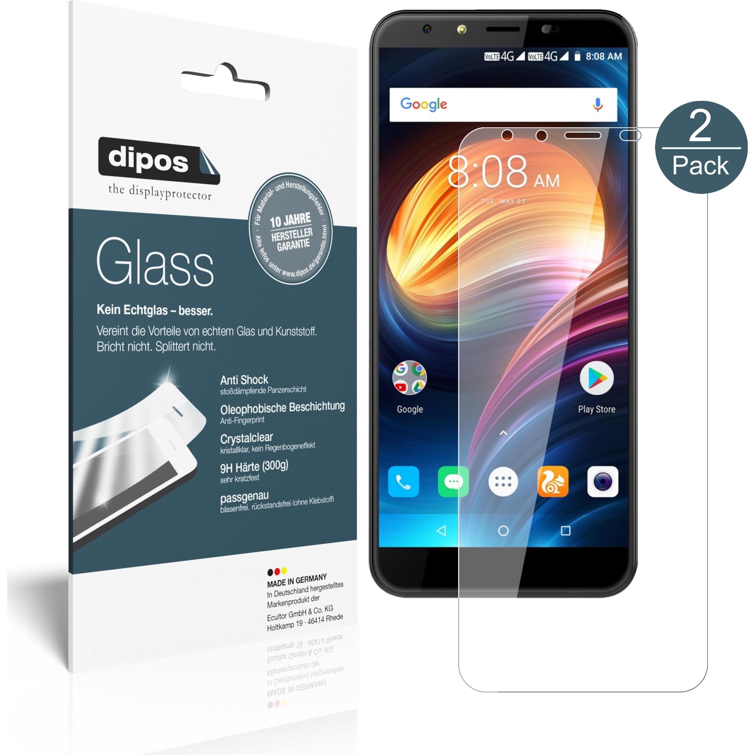 Dipos Displayschutz Anti-Shock (2 Stück, IVooMi i2), Smartphone Schutzfolie, Transparent