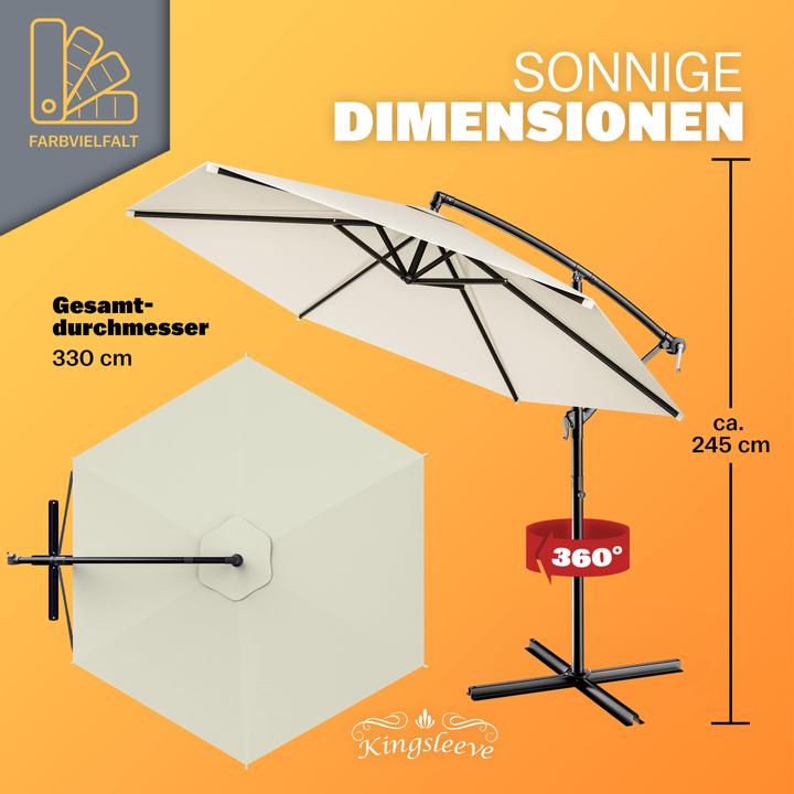 Produktbild Kingsleeve Ampelschirm (3.30 m)