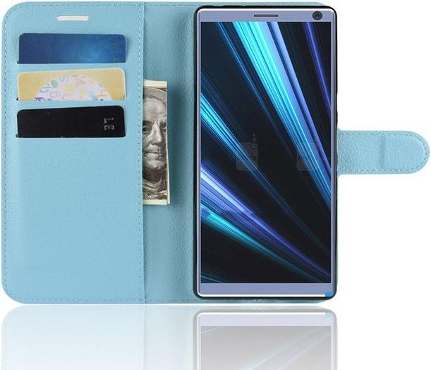 Actual product image MU Classic Litchi Leather Bookcover Series (Sony Xperia 10 Plus)