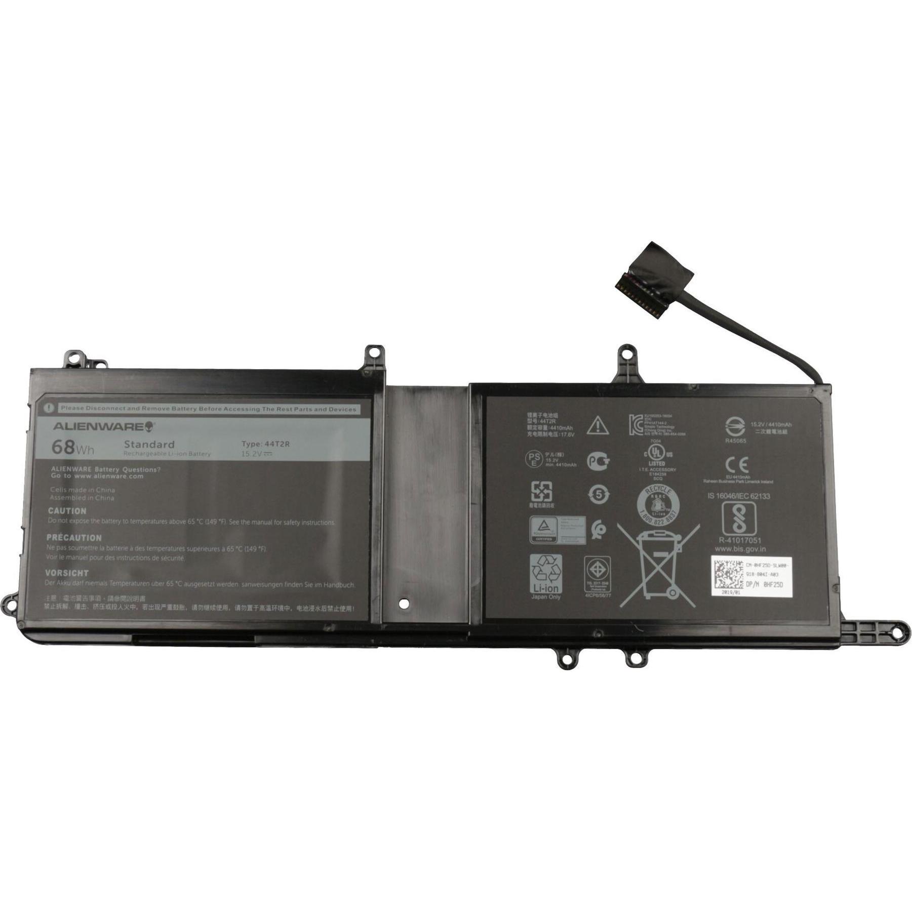 Dell HF25D (4 Zellen, 4560 mAh), Notebook Akku