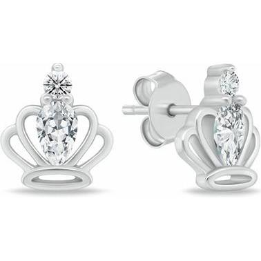 Brilio, Ohrringe, Silver - Decent gold-plated earrings with zircons EA1055Y