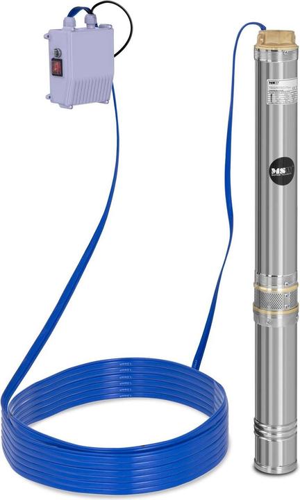 Produktbild MSW Brunnenpumpe Tiefbrunnenpumpe Unterwasserpumpe 2 Zoll Gartenpumpe 10800L/h 54 m (Gartenpumpe)