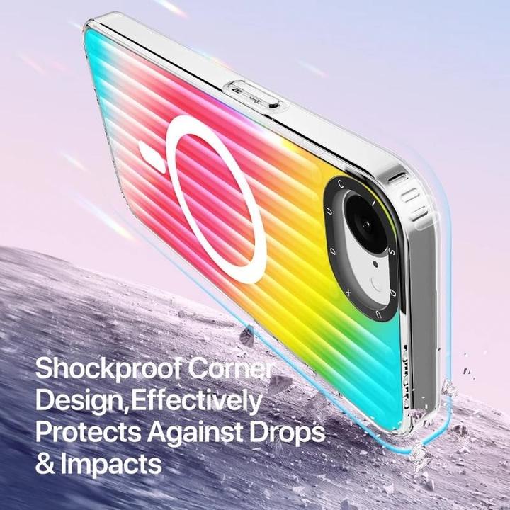 Immagine prodotto Apple iPhone 16e.- Zest Series Flip Case, Gradient Rainbow (Apple iPhone 16e, Apple iPhone 17e)