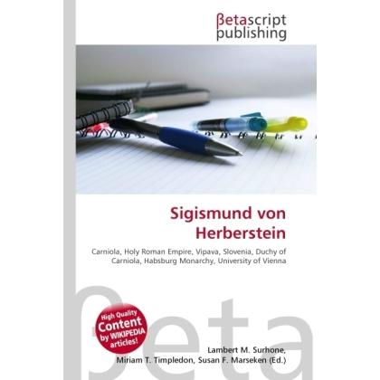 Sigismund von Herberstein, Fachbücher