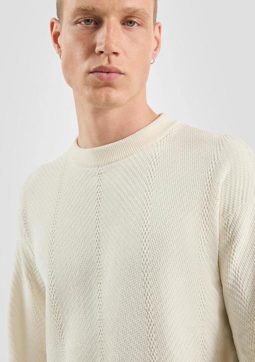 Produktbild s.Oliver Strickpullover Strukturierter Strickpullover (S)