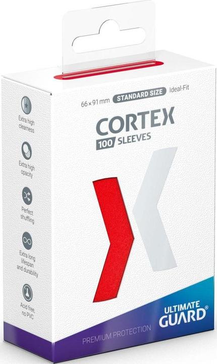 Actual product image Ultimate Guard Kartenhülle Cortex Sleeves Standardgrösse Rot 100