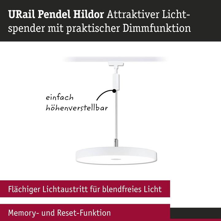 Produktbild Paulmann URail Pendel Hildor (850 lm)