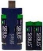 Image du produit Sirius Pack de 4 piles AA avec chargeur USB (4 pcs, AA)