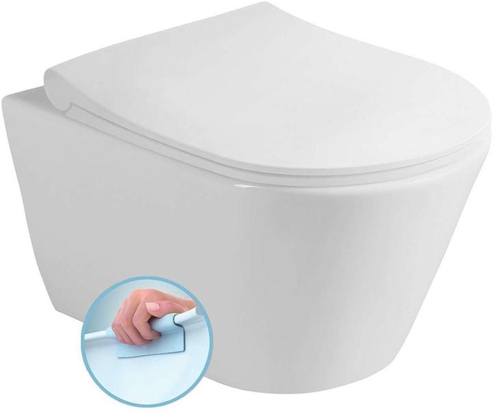 Sapho avva - hangend toilet, rimless, wit
