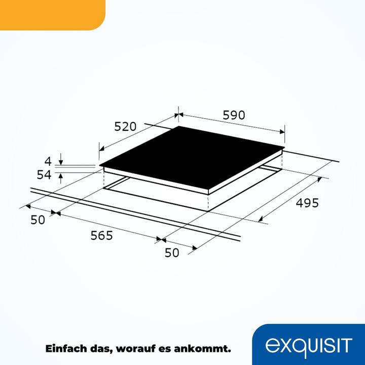 Produktbild Exquisit EKI 600 - SF-B380 (59 cm, Induktionskochfeld)
