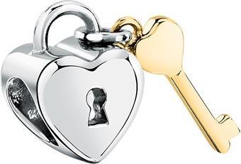 Morellato - Delicate steel bead Heart with key Drops SCZ1362