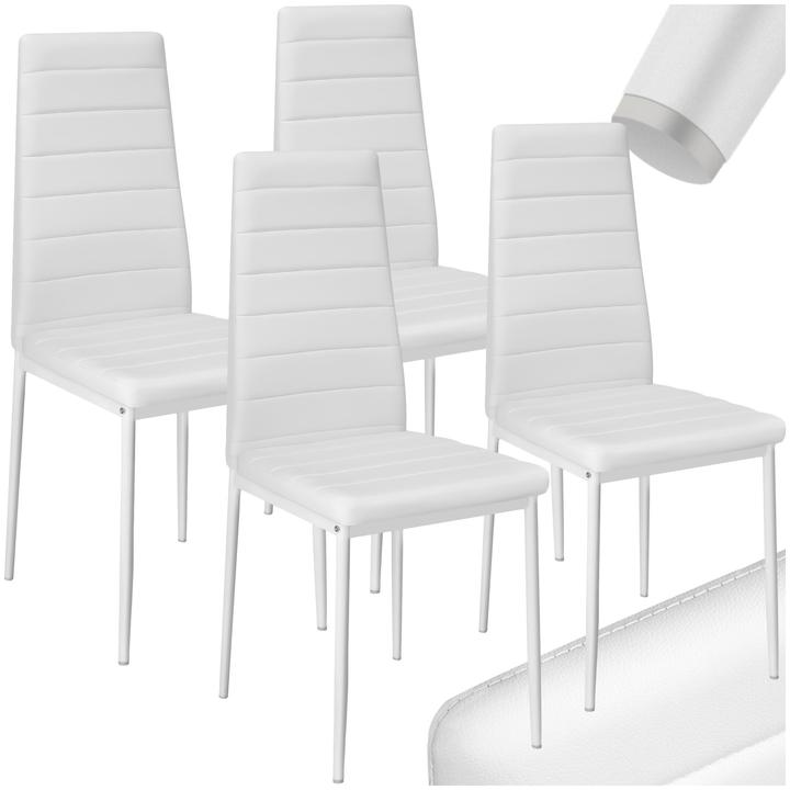 Produktbild tectake 4x Esszimmerstuhl