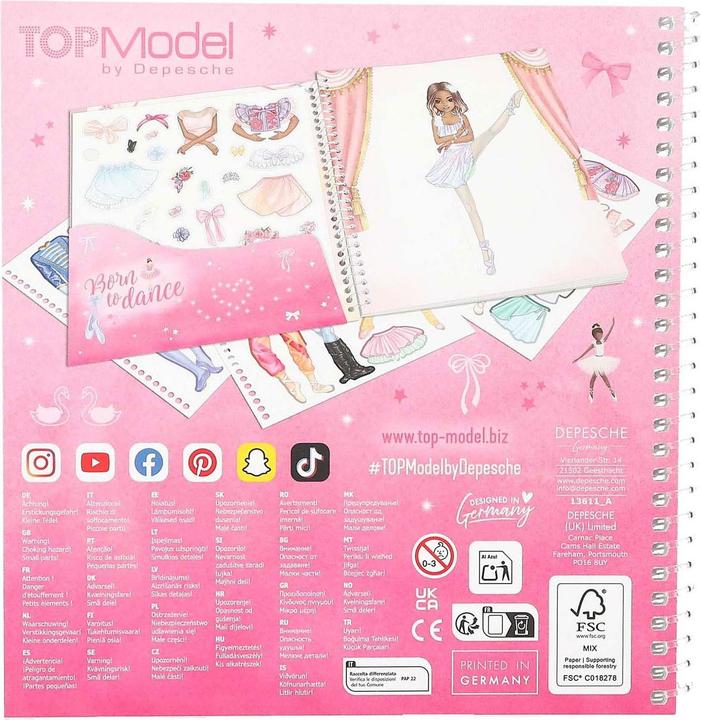 Image du produit Top Model Topmodel - Dress Me Up Stickerbook BALLET
