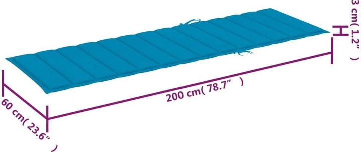 Immagine prodotto vidaXL Gartenliege (199 cm)