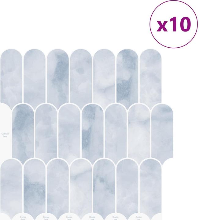 Actual product image vidaXL Federn Fliesen Kunst