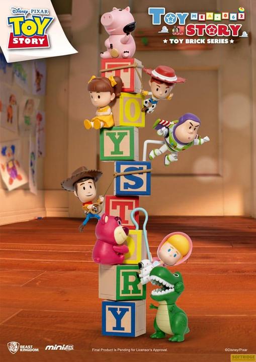 Produktbild Beast Kingdom Toy Story Mini Egg Attack Figuren 7 cm Brick Series Sortiment (8)