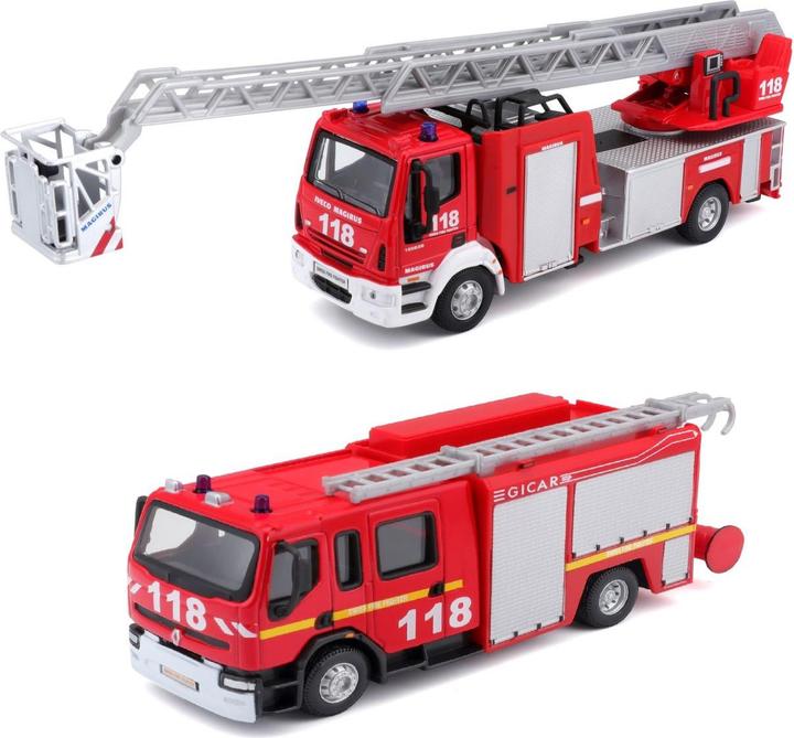 Produktbild Bburago Feuerwehr Fahrzeuge assortiert 1/50