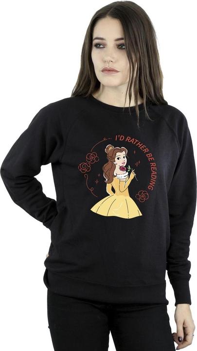 Immagine prodotto Disney Felpa Donna/Ladies Beauty And The Beast I'd Rather Be Reading (XXL)