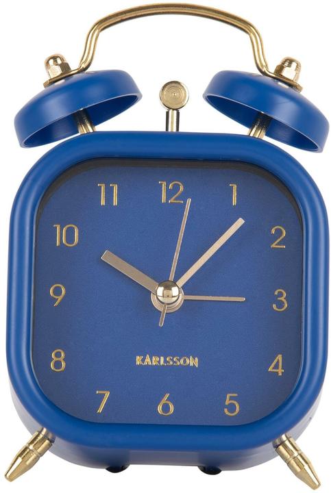 Actual product image Karlsson Classic alarm clock Metallic Glam square Blue