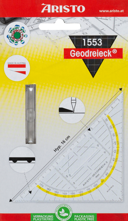 Actual product image Aristo Angle 16cm 1553 Hypotenuse (160 mm)