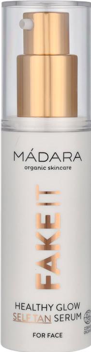 Actual product image Madara Self Tan Milk FAKE IT Healthy Glow Self Tan Serum "Màdara self tanner for the face". (Self-tanning towel, 30 ml)