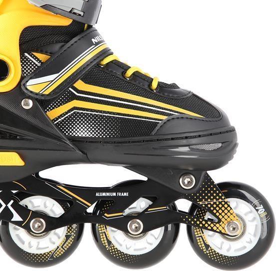 Immagine prodotto Nils Pattini a rotelle/pattini da hockey NH18190 2in1 nero-arancio - M (34-38) (34, 35, 36, 37, 38)