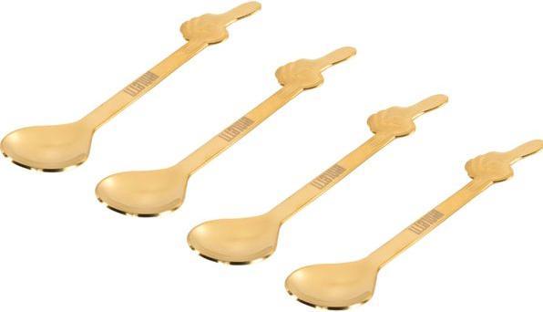 Actual product image Bialetti Löffel 4 Stück, Goldfarbig, Materialtyp: Kunststoff (4 pcs., Scoops)