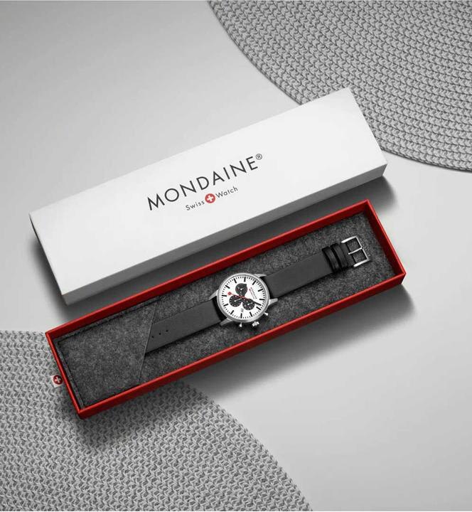 Actual product image Mondaine Neo Vegan (Chronograph, Swiss made, Analogue wristwatch, 41 mm)