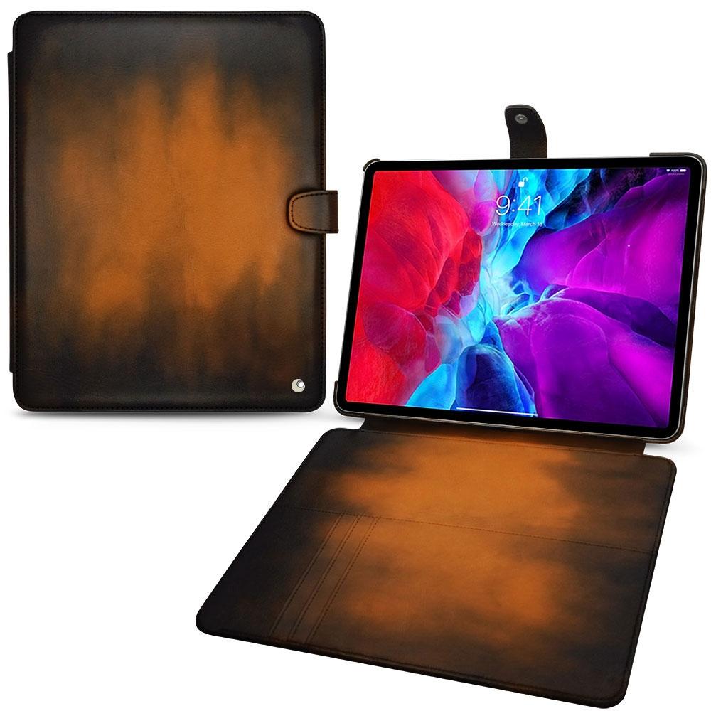 Thumbnail - Noreve Lederschutzhülle Wallet (iPad Pro 12.9 2020 (4. Gen)), Tablet Hülle, Braun