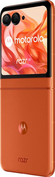 Actual product image Motorola Razr 50 (256 GB, Sparkling Orange, 3.60", SIM + eSIM, 5G)
