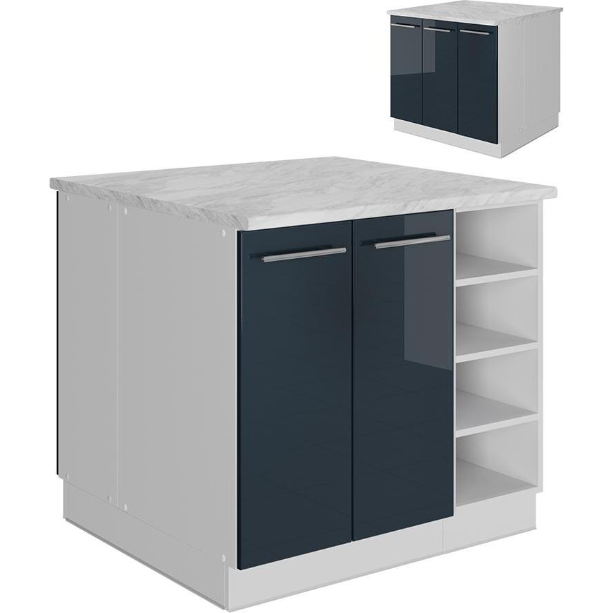 Vicco, Regal, Kücheninsel Fame-Line (90 x 81.5 x 82 cm)