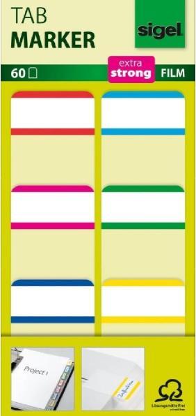Sigel Tab Marker (38 x 25 mm)