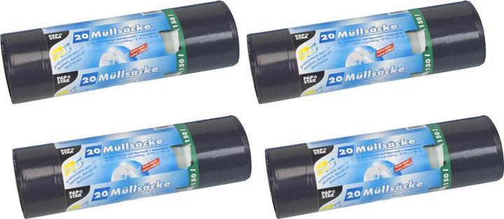 Immagine prodotto Papstar Sacco spazzatura 150 l, 20 pezzi (20 x, 150 l)