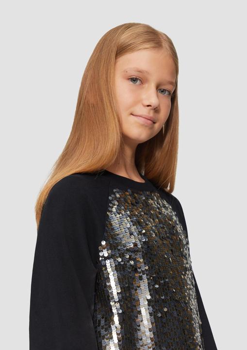 Actual product image S.Oliver Sweatshirt Sweatshirt mit Pailletten (146, 152)