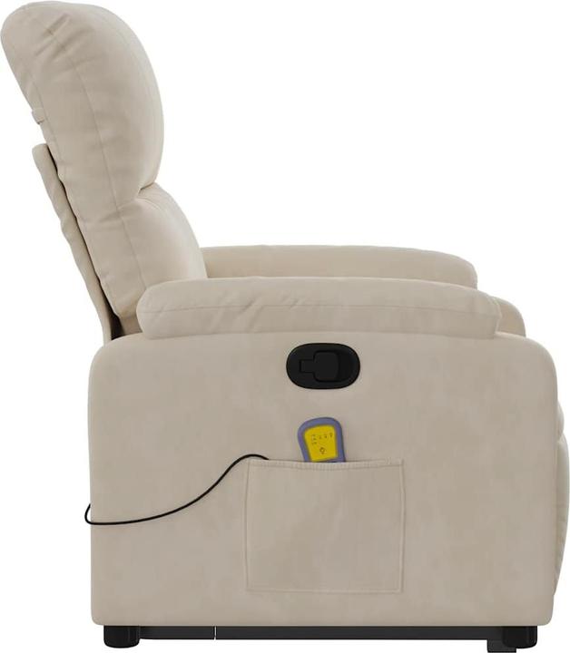 Immagine prodotto VidaXL Poltrona massaggiante con ausilio stand-up Poltrona TV Tessuto in microfibra beige