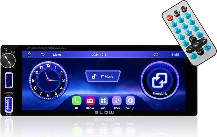 Blow Autoradio AVH-686A (Apple Carplay, Voiture Android)