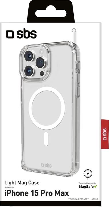 Produktbild SBS Light Mag Cover iPhone 15 Pro Max tranp. (Apple iPhone 15 Pro Max)