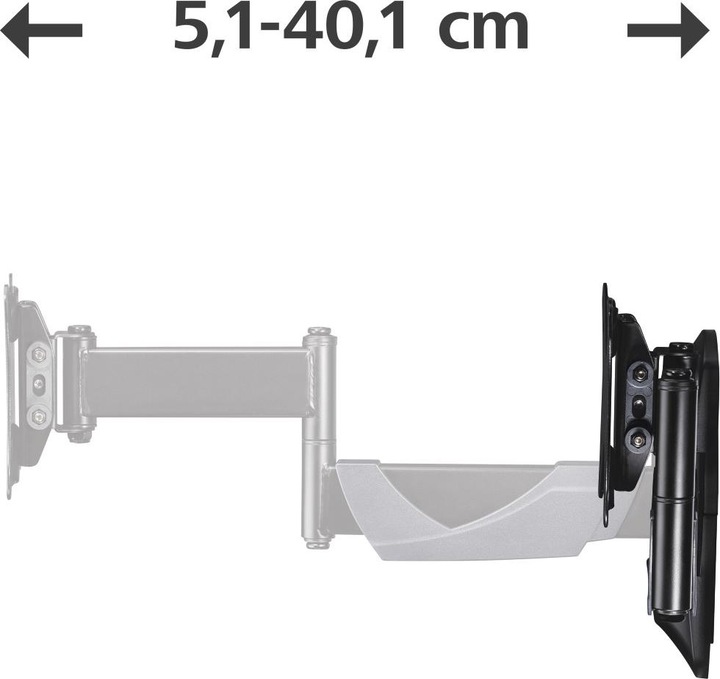 Produktbild Hama TV-Wandhalterung, schwenkbar, neigbar, ausziehbar, 66 cm (26") bis 25 kg (Wand, 25.98", 25 kg)