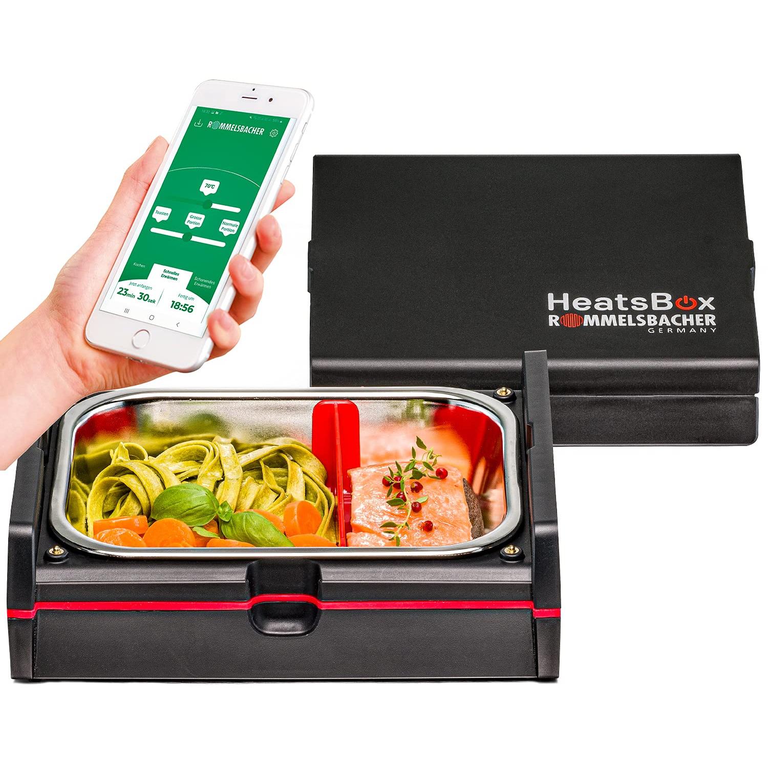 Rommelsbacher HB 100 Elektrische Brotbox Erwachsener, Lunchbox, Schwarz