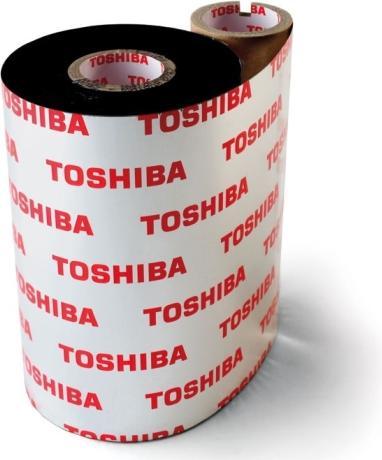 Actual product image Toshiba TEC AS1, B-SA4, Thermal transfer, Black, 7.6 cm, 400 m (7.60 cm, Black)