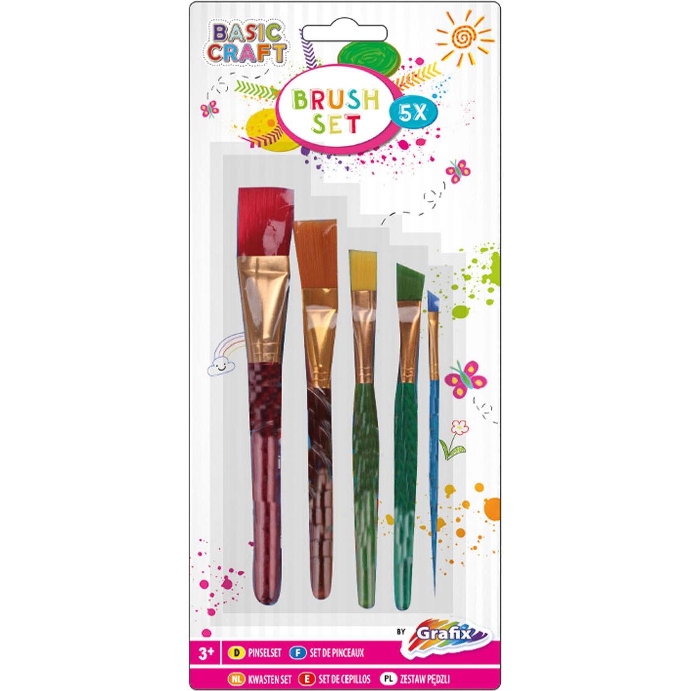 Grafix, Pinsel, Pinselset, 5dlg.